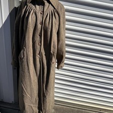 Brown wool tweed overcoat vintage