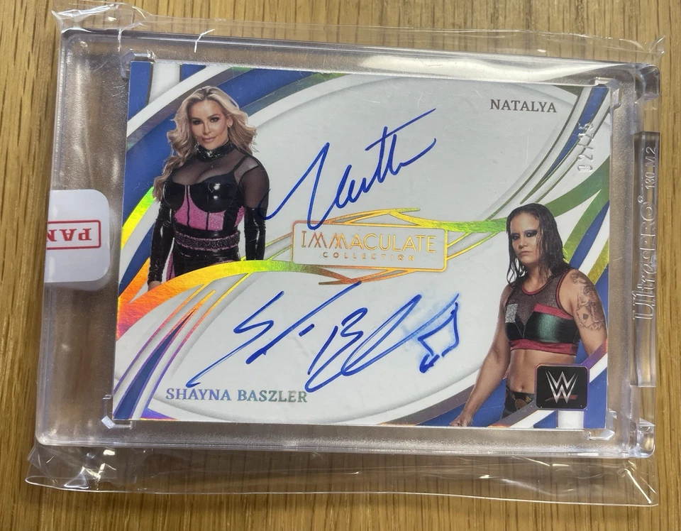2022 Panini Immaculate WWE Natalya Shayna Baszler Dual Auto 02/25 - DA-NSB - Image 2 of 3