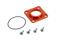 Set: CNC Dichtkappe M500/M700, Mit O-Ring Und Schrauben, Orange - FüR Simson S51