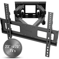 TV Wall Bracket, Swivel Tilt Wall Mount for 23-70 Inch Flat & Curved