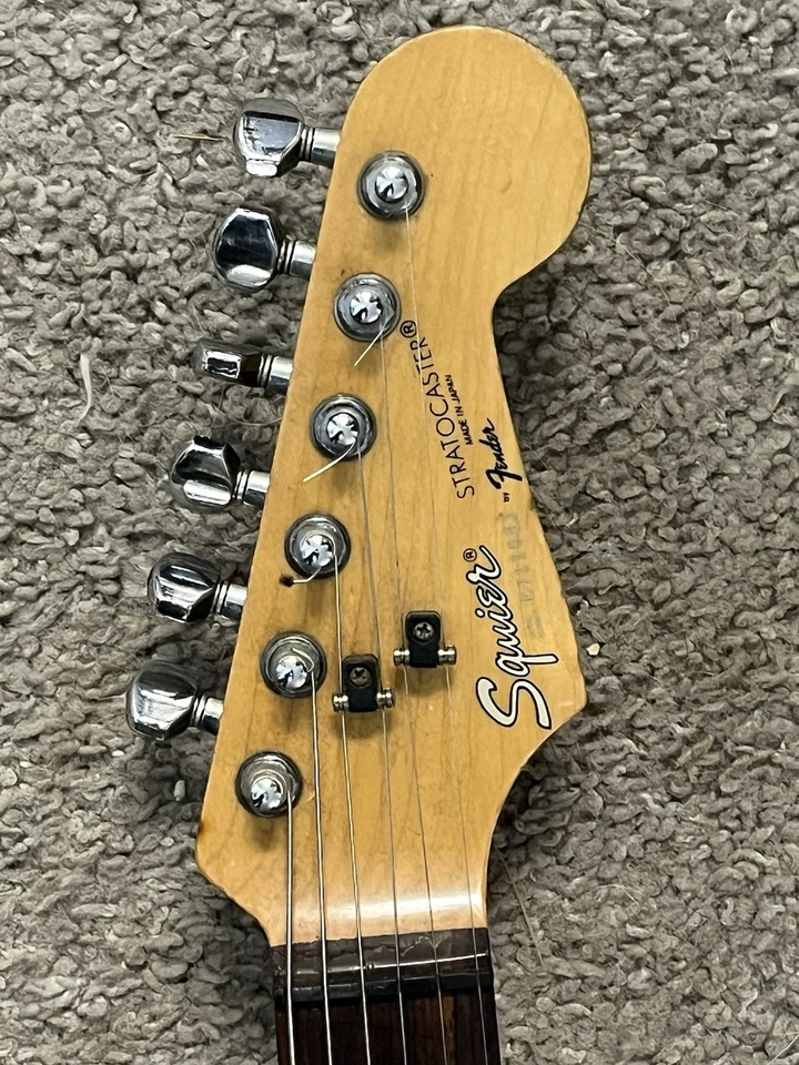 1987 Mij Fender Japan Squire Stratocaster Strat Fiesta Red - Image 3 of 4