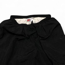 Vintage 90s Nike Black Windbreaker Nylon Track Pants Ankle Zips Retro Sport SZ L