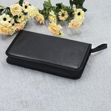80 Disc CD Holder Case DVD Storage Wallet VCD Organizer PU Leather Zipper Bag