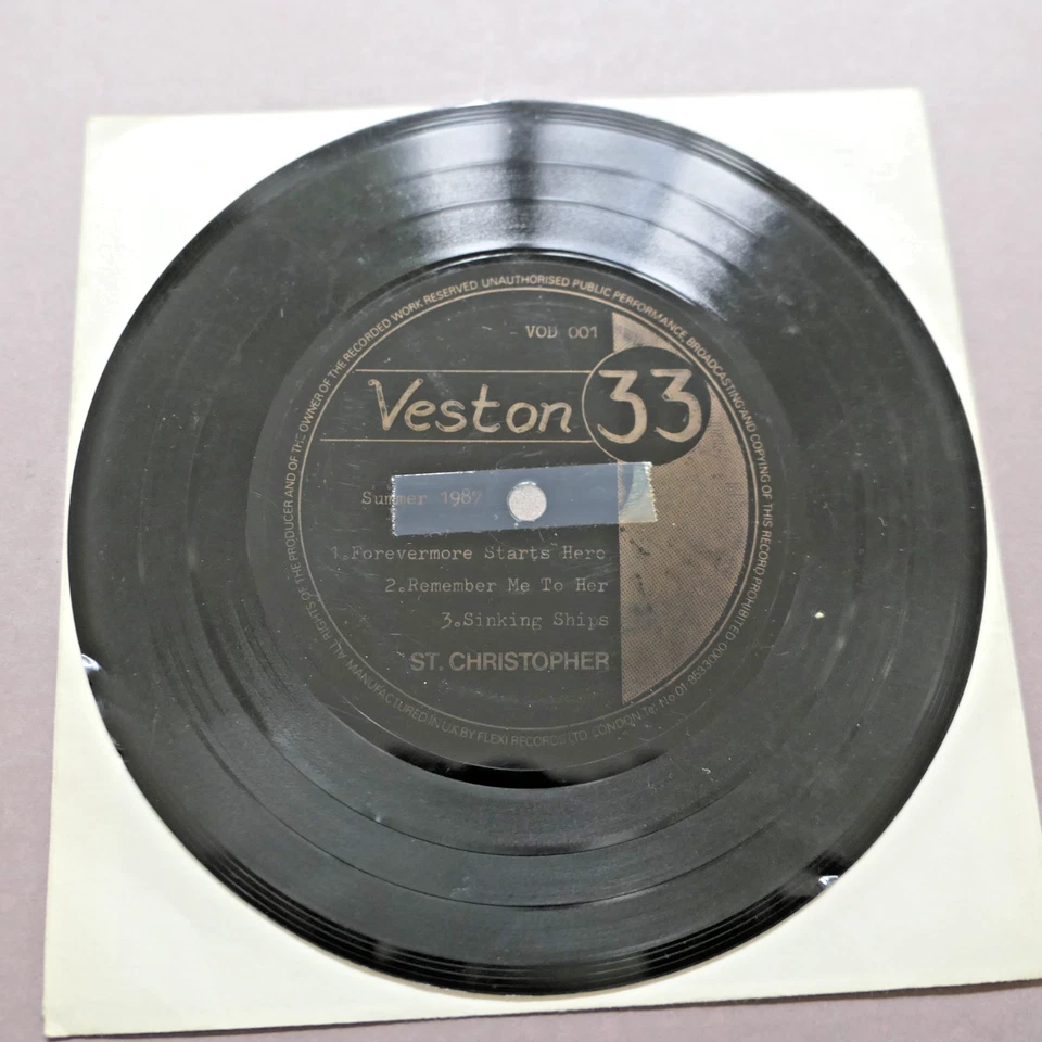 St. Christopher – Forevermore Starts Here 7" Flexi-Disc Veston VOD 001 - Bild 4 von 4