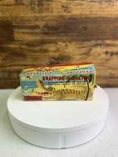 Vintage S E WIND-UP SNAPPING ALLIGATOR TIN LITHO TOY JAPAN w BOX S-1843 Horikawa