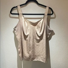 Ruby Ribbon Ultimate Cami Sz 48 Shapewear Pale Pink Tank Top Camisole polkadot