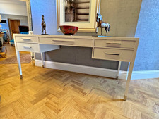 Stunning Louise Bradley pearlescent white dressing table writing desk rrp £6,680