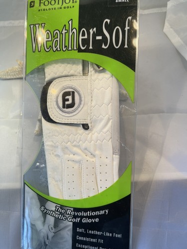 NIP FJ Footjoy WeatherSof Golf Glove Left Hand White Women Small REDUCED - Picture 4 of 6
