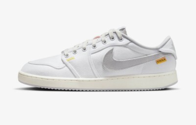 Jordan 1 Low x Union  SIZE- M-7/W-8.5/ AJKO Canvas (White) - DO8912-101