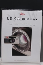 Leica Minilux 35mm Point and Shoot Camera Brochure 1997 15 Pages