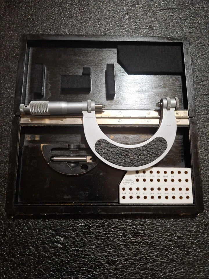 MAHR 2-3" THREAD PITCH MICROMETERS .0001" W/ RATCHET STOP - Image 2 of 4