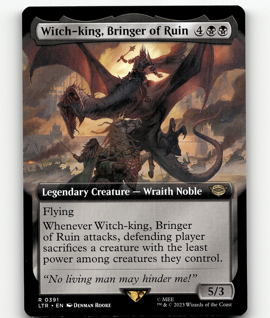 MTG - Witch-king, Bringer of Ruin (Extended Art) 391 - The Lord of