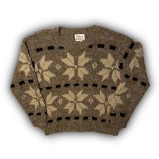 Fifth Ave Hand Knitted Sweater Womens Medium