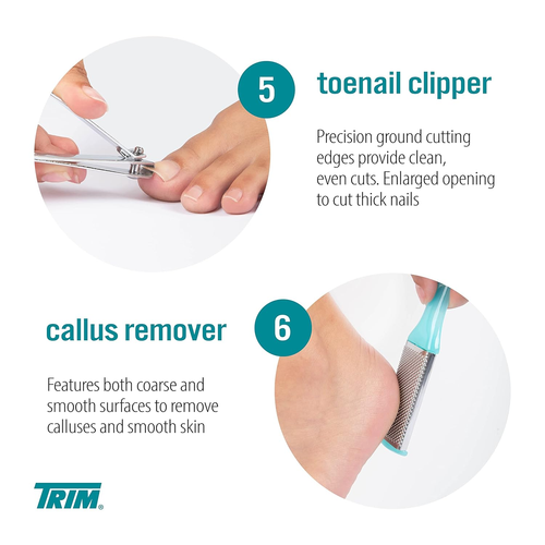 Pedicure Kit - Includes Toenail Clipper, Cuticle Pusher, Pumice Stone, Callus Re - Picture 4 of 12