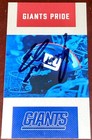 Eli Manning #10 New York Giants NFL QB auto autograph signed football SCHEDULE ! — photo 4