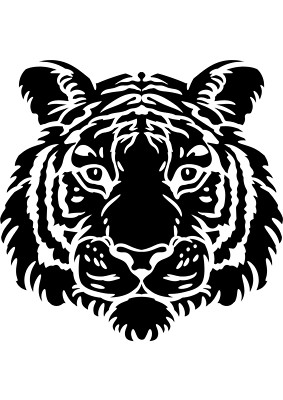 Riesiger XXXL Autoaufkleber Sticker Tiger Aufkleber