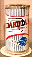 1950s DAKOTA FLAT TOP BEER CAN DAKOTA BREWING & MALTING BISMARCK NORTH DAKOTA