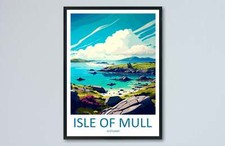 Isle Of Mull Travel Print Wall Art Isle Of Mull Wall Hanging Home Décor Isle Of