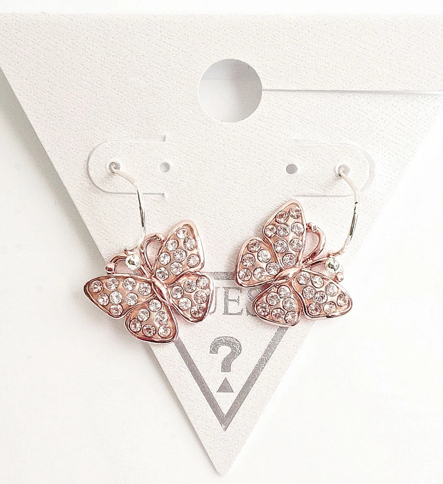 guess  UBE41012 Paar Ohrhänger Ohrringe damen in farbe rosegold  kristall  neu - Bild 4 von 4