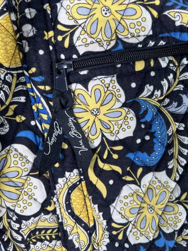 RARE Vera Bradley Miller Bag Large Tote Retired Ellie Blue Tote 16 X 15 - Picture 10 of 14