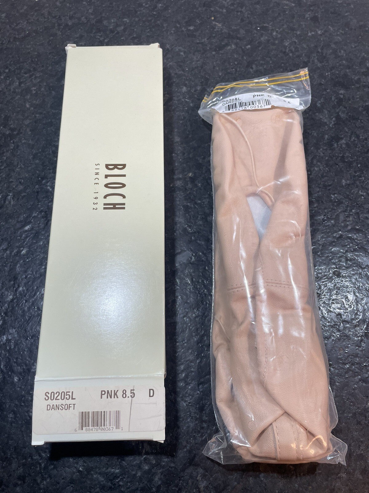 SAOLA BLOCH PANTOFOLA DA BALLO DONNA DANSOFT 8.5 D ROSA SUOLA PIENA PELLE S0205L NUOVE