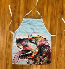 NEW Chef Apron with Large Colorful Dog Terrier Cocker Beagle OS
