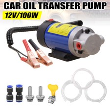 12V 100W Electric Car Oil Extractor Pump For Transfer Fluid Engine Vacuum + Hose