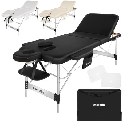 Massageliege 3 Zonen Massagebank Polsterung 5cm Kosmetikliege Aluminiumgestell