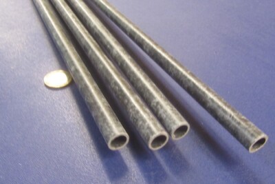 Fiberglass GPO3 Tubes: 0.5'' OD x 0.406'' ID x 0.047'' Wall x 6 Ft Length, 4 Units