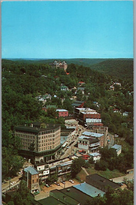 Aerial View of Eureka Springs, Arkansas - Capitol Resort of the Ozarks Postcard