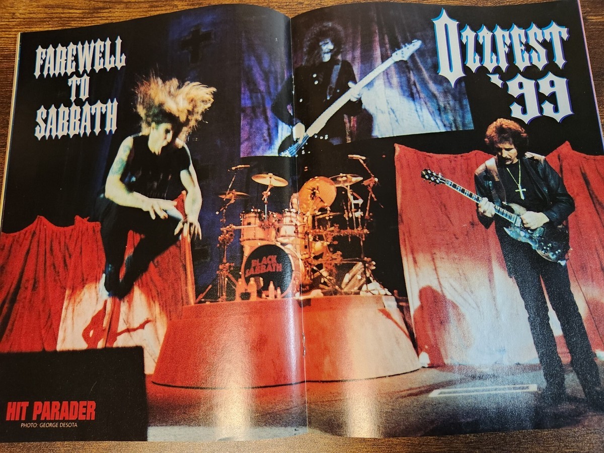 Hit Parader Magazine Aug 1999 OZZY Slayer Black Sabbath