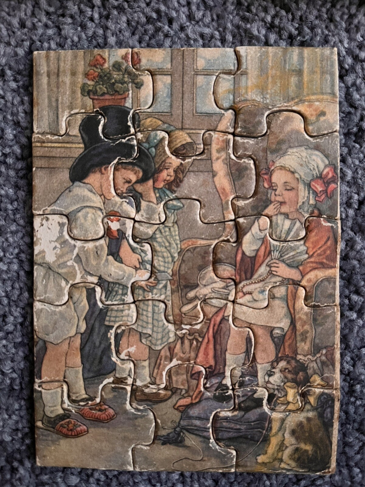 3 Vtg Complete Madmar Quality Co Puzzles Tiny Tots Picture Puzzle Series #101 NY