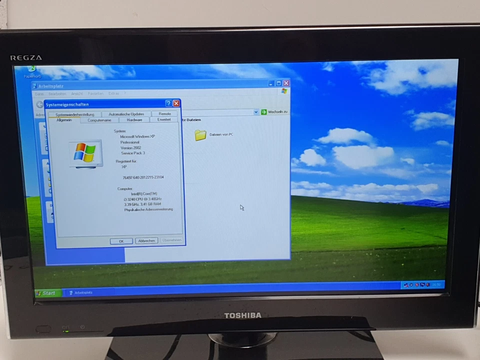 Lenovo Windows XP Gamer PC DVD-RW HD 4GB RS 232 500GB Computer Klassiker Retro - Bild 3 von 4