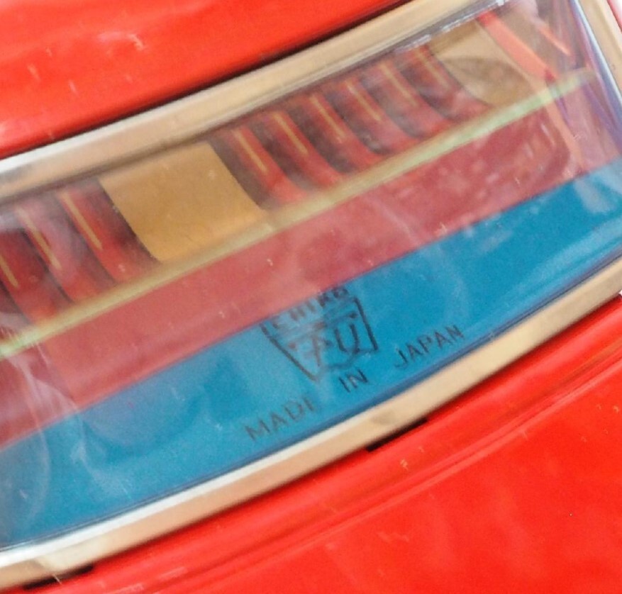 ICHIKO Tin Toy Car DATSUN BLUEBIRD 410 Red malfunction F/S