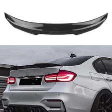 Rear Trunk Spoiler Wing Lip For BMW F30 M3 3 Series PSM Style Carbon Fiber Look