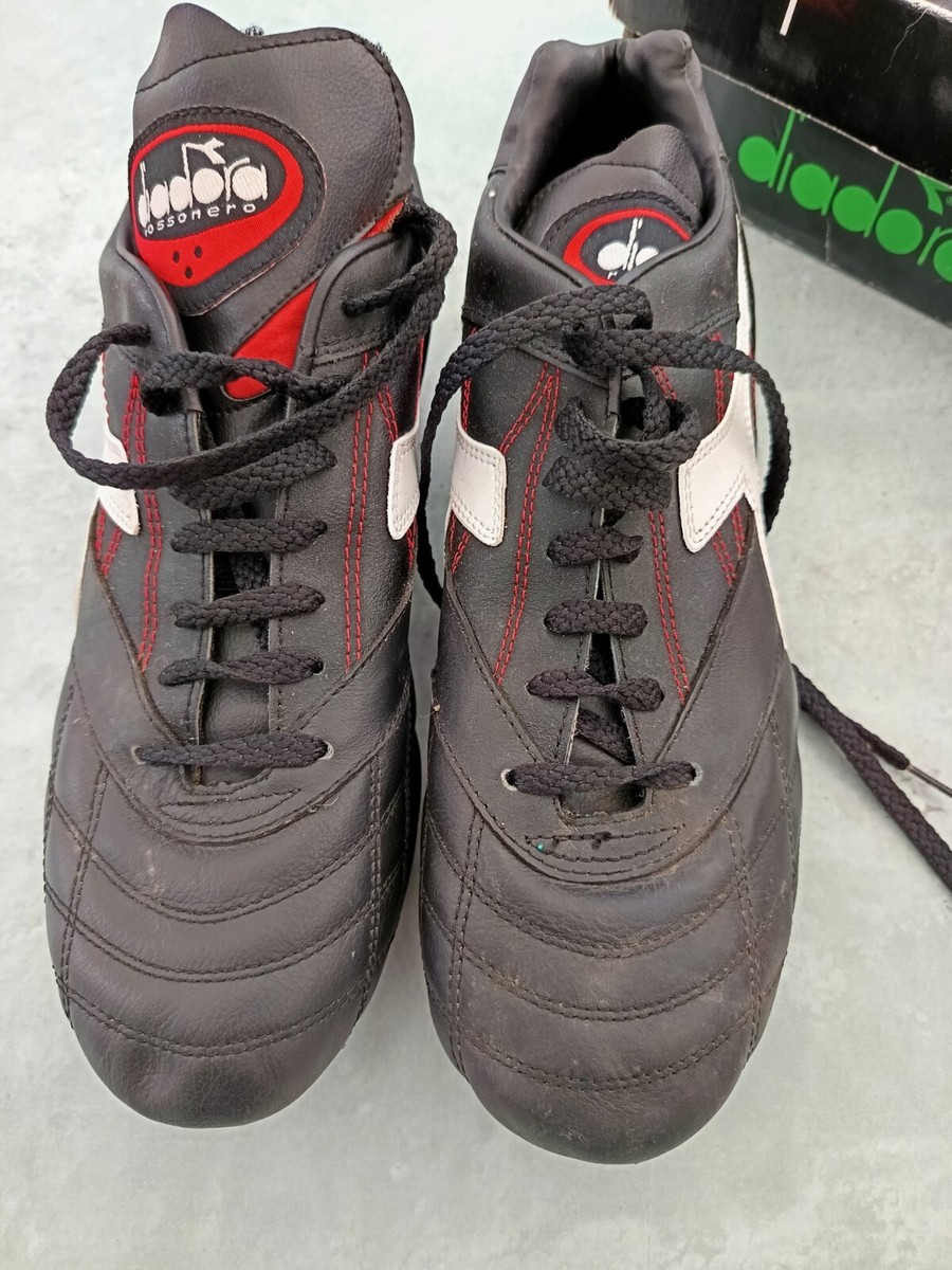 Vintage 90s Diadora Rossonero Sc Football Boots Size 12 47 Boxed Rare