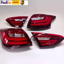 Red 2012-2014 Ford Focus Sedan SEQUENTIAL LED Tube Tail Lights Lamps