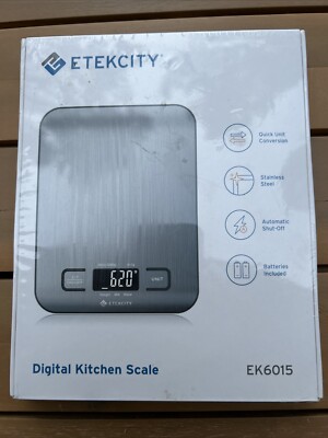 Etekcity EK6015 Stainless Steel Digital Kitchen Scale 