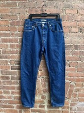 Helmut Lang Jeans Sz 32 X 31 Tapered, Made In Italy