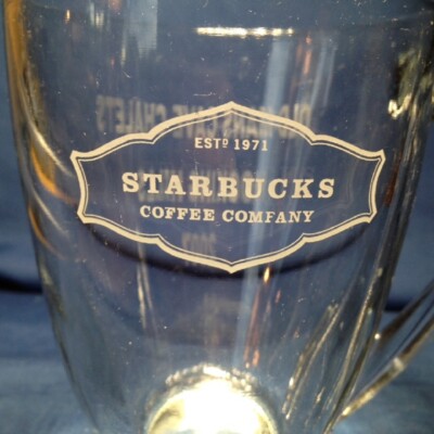 STARBUCKS CLEAR GLASS LOGO MUG, OLD MAN'S CAVE CHALETS, HOCKING HILLS 2007  RARE | eBay