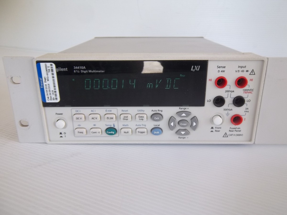Agilent 34410A Digital Multimeter, 6½ Digit Includes Rack Agilent 34410A Digital Multimeter, 6½ Digit Includes Rack