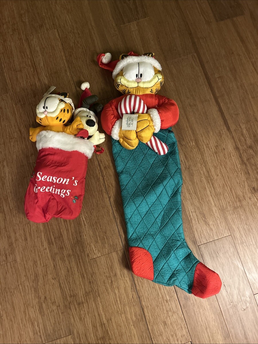ガーフィルド クリスマス ストッキング Vintage 1990 Garfield Christmas Stocking 36” Long Spencer