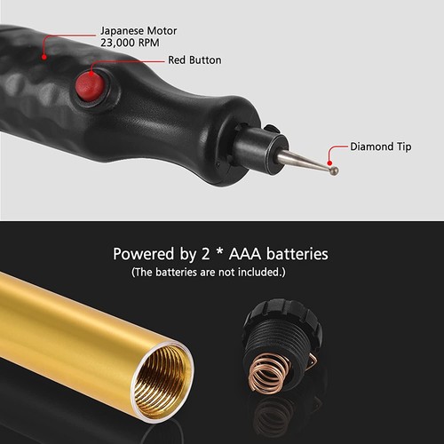 Tool Ceramic Metal Wood Engraving Pen Glass Electric Micro Engraver Diamond AU - Picture 6 of 17
