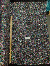 Stretch Velvet with Luxury 5mm Shiny Sequins all over 2-way stretch 58/60” - 15+