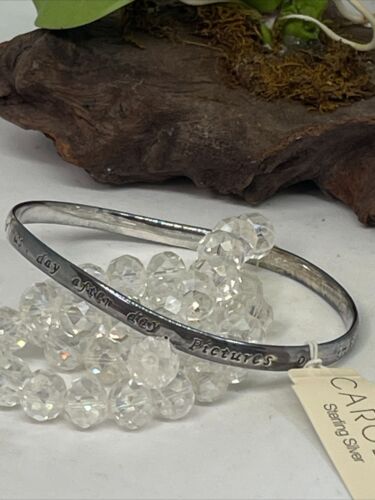 NWT Carolee 925 Sterling Silver Bangle "Pictures of Infinite Beauty" Ret: $95 - Picture 4 of 5
