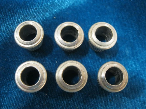 1960's Kluson Nickel Plate Guitar Tuner BUSHINGS for Gibson Rickenbacker Mosrite