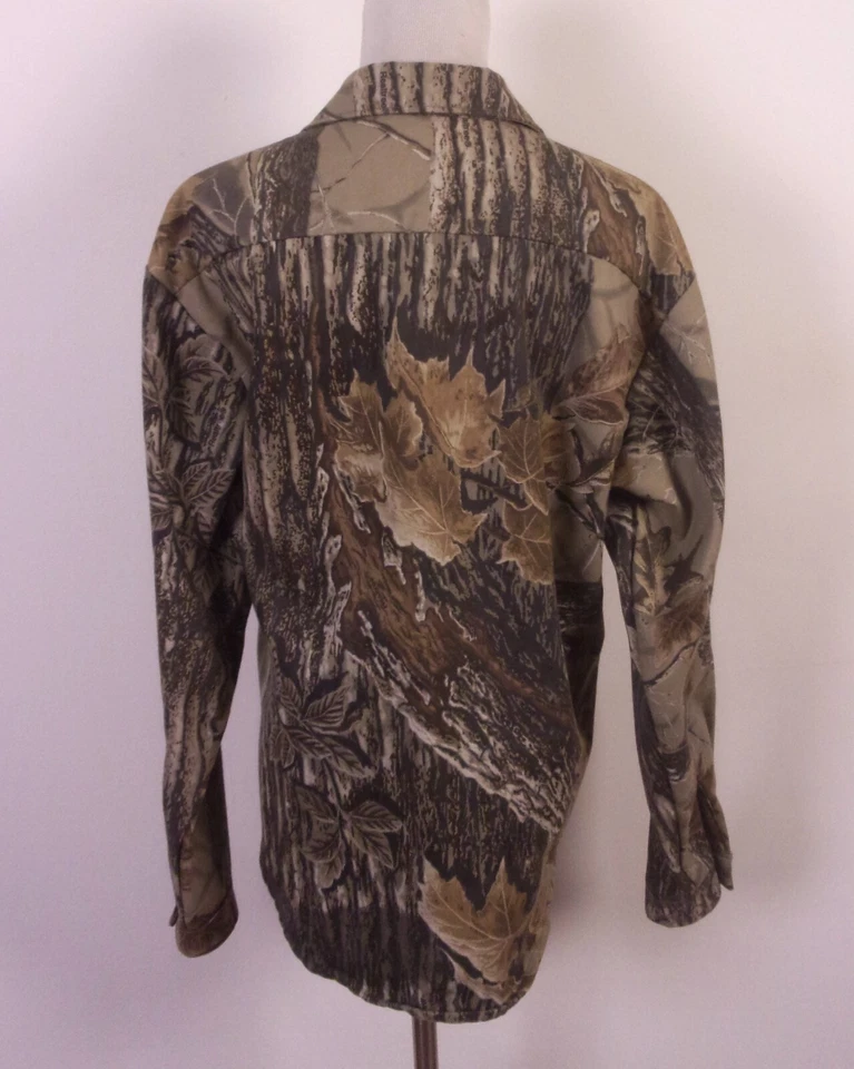 vintage 80s Redhead Women's REALTREE Camo Camouflage USA Shirt Top Hunting SZ L - Image 4 of 4
