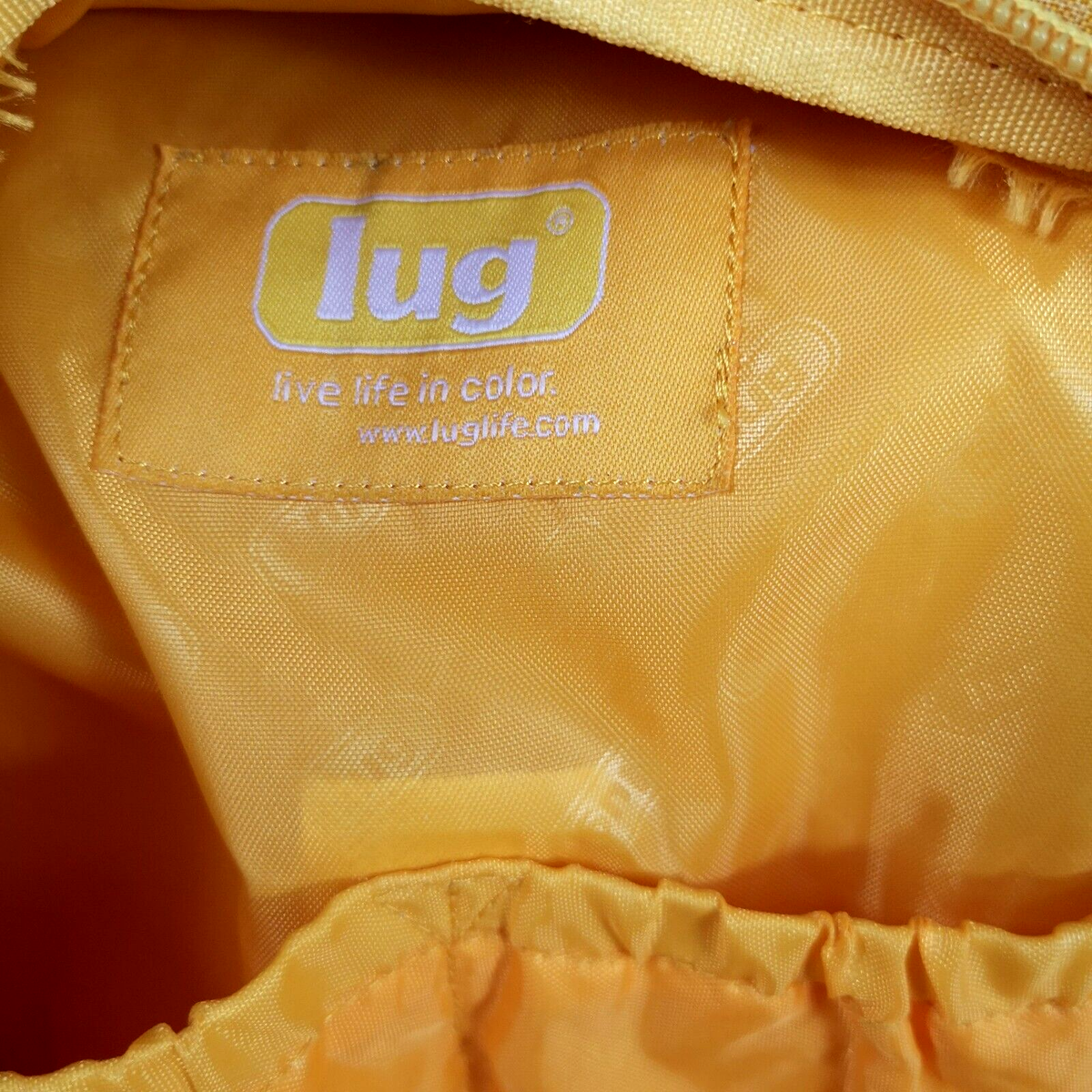 LUG Dodger mini Backpack Yellow Soft Padded Contoured Cargo 
