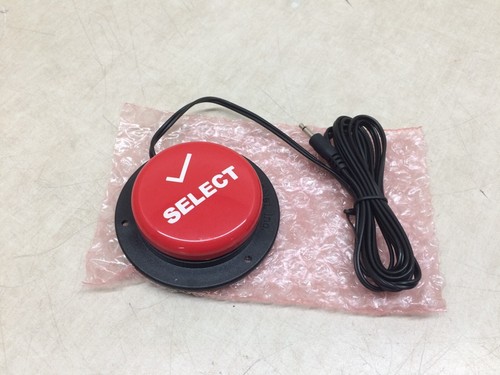 Ablenet "Select" Button Red Wired Jelly Bean Push Switch UAID Accessibility - Picture 2 of 10