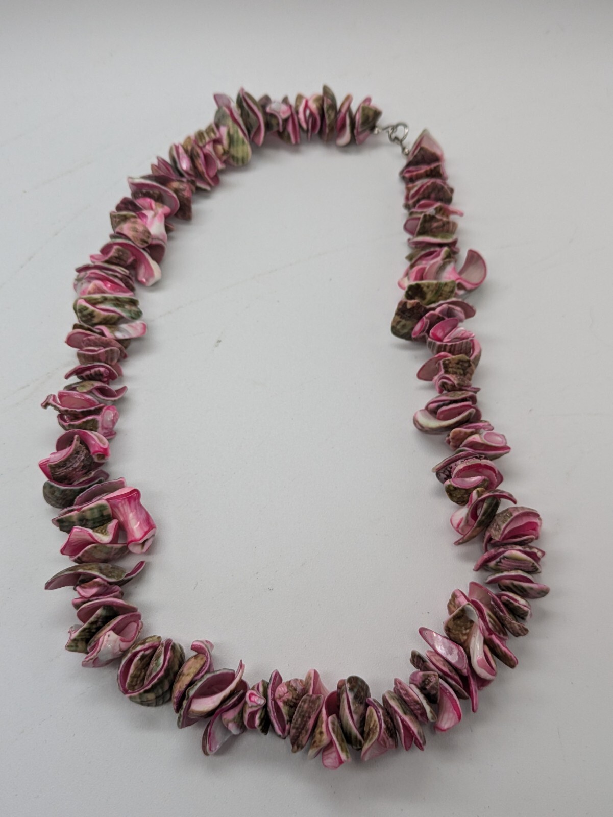 Pink Multicolor Shell Statement Necklace - image 3